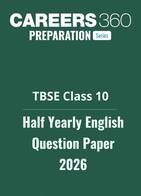 TBSE Class 10 Half Yearly Question Paper English 2025