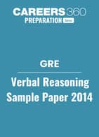 GRE Verbal Reasoning Sample Paper 2014