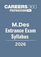 M.Des Entrance Exam Syllabus 2026