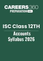 ISC Class 12th Accounts Syllabus 2026