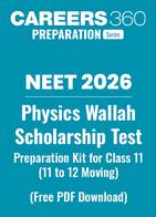 NEET 2026 - Physics Wallah Scholarship Test Preparation Kit for Class 11 (11 to 12 Moving)