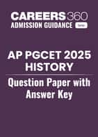 AP PGCET 2025 History Question Paper with Answer Key