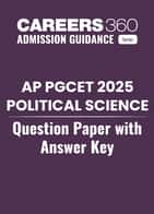 AP PGCET 2025 Political Science Question Paper with Answer Key