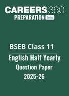 Bihar Board Class 11 Half Yearly English  Question Paper 2025-26