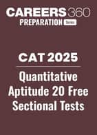 CAT 2025 Quantitative Aptitude 20 Free Sectional Tests