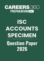ISC Accounts Specimen Question Paper 2026