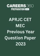 APRJC CET MEC Question Paper  2023