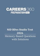 NID BDes Studio Test 2026 Question Paper with Solutions