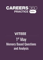 VITEEE 1 May 2026 Memory Based Questions and Analysis