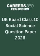 UK Board Class 10 Social Science Question Paper 2026