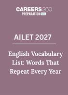 AILET 2027 English Vocabulary List: Words That Repeat Every Year