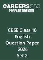 CBSE Class 10 English Question Paper 2026 Set 2