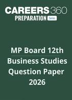 MP Board 12th Business Studies Question Paper 2026