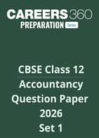 CBSE Class 12 Accountancy Question Paper  2026 Set 1