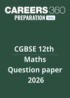 CGBSE Class 12 Maths Question Paper 2026
