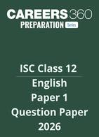 ISC Class 12 English Paper 1 Question Paper 2026