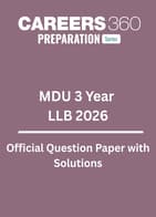 MDU 3 year LLB 2026 Question Paper with Solutions