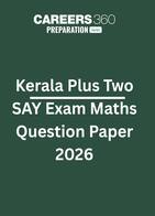 Kerala Plus Two SAY Exam Maths Question Paper 2026