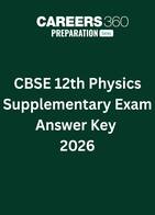 CBSE 12th Physics Supplementary Exam  2026 Answer Key