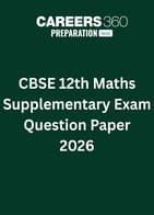 CBSE 12th Maths Supplementary Exam Question Paper 2026