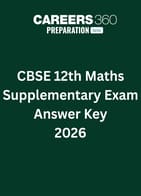 CBSE 12th Maths Supplementary Exam  Answer Key 2026