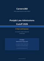 Punjab Law Admissions 2026 Cutoff - 5 Year LLB