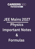 JEE Main 2027 Physics Important Notes & Formulas
