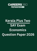 Kerala Plus Two SAY Exam Economics Question Paper 2026