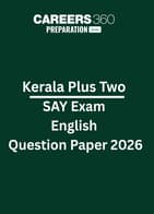 Kerala Plus Two SAY Exam English Question Paper 2026