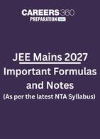 JEE Main 2027  Important Notes  and Formulas