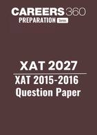 XAT Past Years Question Papers and Answer Keys (2015-2016)