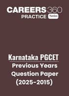 Karnataka PGCET Previous Years Question Paper (2025-2015)
