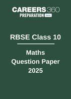RBSE Class 10 Maths Question Paper 2025