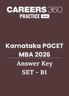 Karnataka PGCET MBA 2026 Answer Key (B1)