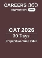 CAT 2026 - 30 Days Preparation Time Table PDF