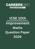 ICSE 10th Improvement Mathematics Question Paper 2026