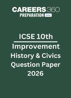 ICSE 10th Improvement History & Civics Question Paper 2026
