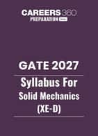 GATE 2027 Syllabus for Solid Mechanics (XE-3)