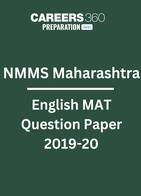 NMMS Maharashtra English MAT Question Paper 2019-20 PDF