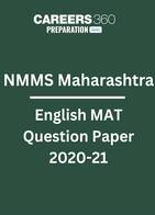 NMMS Maharashtra English MAT Question Paper 2020-21 PDF