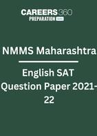 NMMS Maharashtra English SAT Question Paper 2021-22 PDF