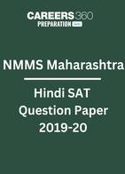NMMS Maharashtra Hindi SAT Question Paper 2019-20 PDF