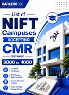 NIFT Campuses Accepting CMR Between 3000 to 4000
