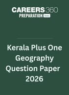 Kerala Plus One Geography Question Paper 2026