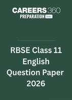 RBSE Class 11 English Question Paper 2026