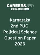 Karnataka 2nd PUC Political Science Question Paper 2026