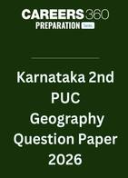 Karnataka 2nd PUC Geography Question Paper 2026