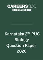 Karnataka 2nd PUC Biology Question Paper 2026