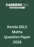 Kerala SSLC Maths Question Paper 2026