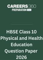 HBSE Class 10 Physical and Health Education Question Paper 2026